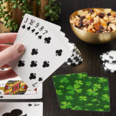 Vierbladige Klaverpatroon Pokerkaarten (Insitu)