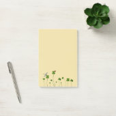 Vierbladklaver gras, ladybug en dragonfly post-it® notes (Kantoor)