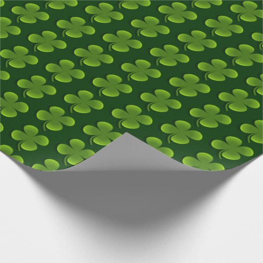 vierbladklavier met een betonnen patroon cadeaupapier (Hoek)