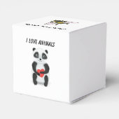 Vierbox "I Love Animals" Bedankdoosjes (Achterkant)