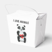 Vierbox "I Love Animals" Bedankdoosjes (Achterkant)