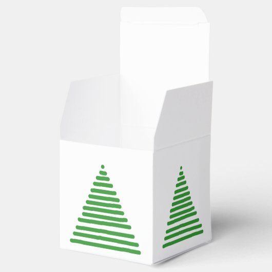 Vierbox - kerstbomen met stijl bedankdoosjes (Geopend)