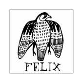 Vierce Falcon Birds Hand Tekening CUSTOMIZE IT Rubberstempel (Afrduk)