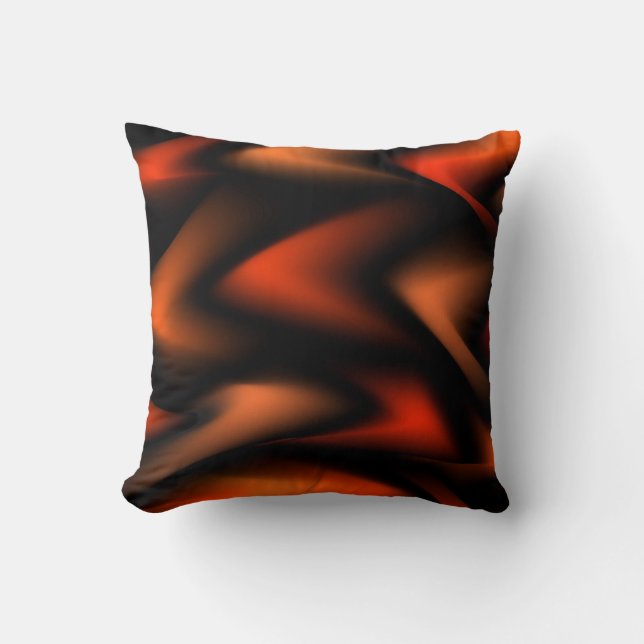 Vierce Flames Abstract Kussen (Voorkant)
