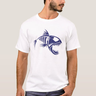 Viercis skelet op shirt