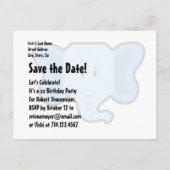 Vierde aanvalsdag: blauwe olifantenzijde voor BOY Aankondigingskaart (Achterkant)