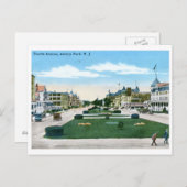 Vierde Ave. Asbury Park NJ  Briefkaart (Voorkant / Achterkant)