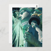 Vierde Briefkaarten voor geviering Lady Liberty (Voorkant / Achterkant)