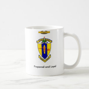 Vierde Cavalerie crest, motto en CCB Koffiemok