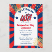 Vierde dag van de onafhankelijkheid van de Verenig Briefkaart (Voorkant)