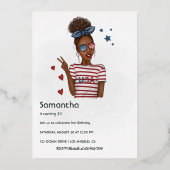 Vierde dag van de Onafhankelijkheidsdag van de Ver Folie Uitnodiging (Achterkant)