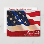 Vierde dag van de Onafhankelijkheidsdag van het Be Kaart (Voorkant / Achterkant)