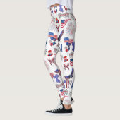 Vierde dag van de Onafhankelijkheidsdag van juli Leggings (Links)