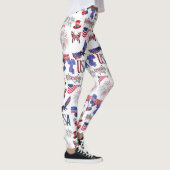 Vierde dag van de Onafhankelijkheidsdag van juli Leggings (Rechts)