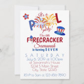 Vierde dag van juli kaart (Voorkant)