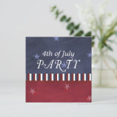 Vierde dag van onafhankelijkheid juli Aangepast Kaart (Staand voorkant)