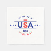 Vierde editie van de feestdag van juli Napkins Servet (Voorkant)