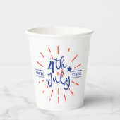 Vierde editie van juli Cups op papier Papieren Bekers (Voorkant)