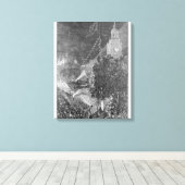 Vierde eeuw canvas afdruk (Insitu (Houten vloer))