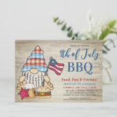 Vierde flitskoepel op 4 juli BBQ op 4 juli Kaart (Staand voorkant)