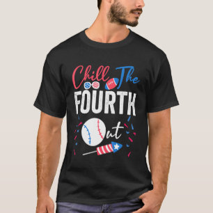 Vierde Football honkbal op 4 juli afschaffen T-shirt