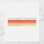 Vierde GRADE-LERENTEKST Funny Job Title Vademing Wijn Etiket (Enkel label)