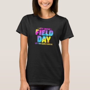 Vierde Grade Velddag laat de Spelen beginnen verve T-shirt