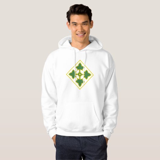 Vierde Infanteriedivisie Badge Hoodie (Voorkant volledig)