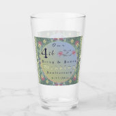 Vierde Jubileum Floral Glas (Voorkant)