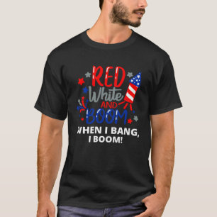 Vierde juli 4 juli Rood Wit en Boom T-shirt