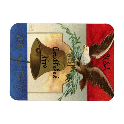  vierde juli adelaar magneet (Horizontaal)