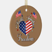 vierde juli Amerikaanse Keramisch Ornament (Rechts)