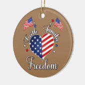 vierde juli Amerikaanse Keramisch Ornament (Links)