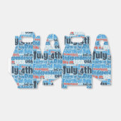 Vierde juli bedankdoosjes (Uitgevouwen)