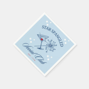 Vierde juli cocktailservetten servet