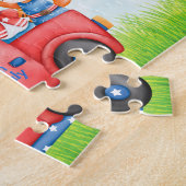 Vierde juli Custom Child Name Puzzel (Zijkant)