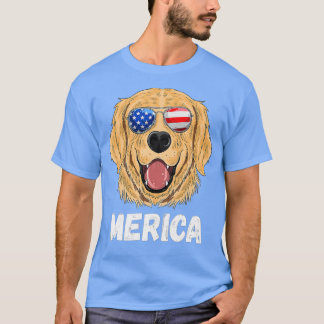 Vierde juli Dog American Flag op 4 juli Labrador T-shirt