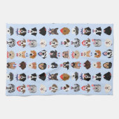 Vierde juli Dog Faces Theedoek (Horizontaal)