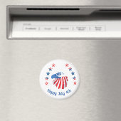 Vierde juli Eagle en mini-Amerikaanse vlaggen Magneet (Insitu (Vaatwasser))