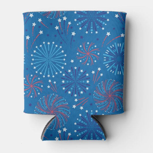 Vierde juli Fireworks Blikjeskoeler (Voorkant)