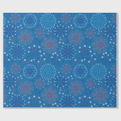 Vierde juli Fireworks Cadeaupapier (Vlak)