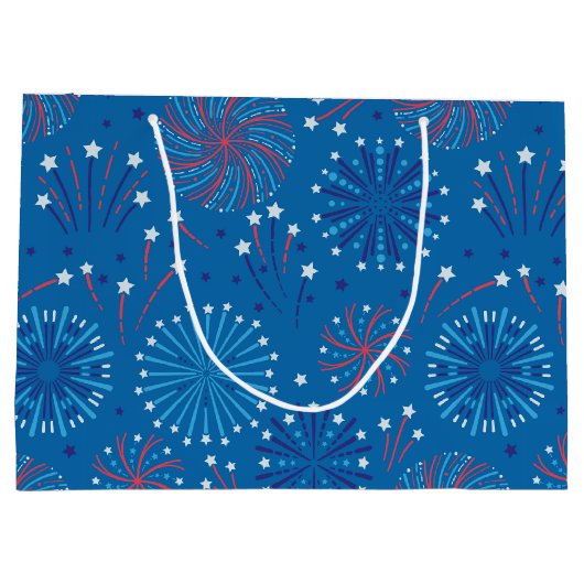 Vierde juli Fireworks Groot Cadeauzakje (Achterkant)