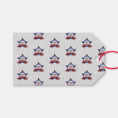 Vierde Juli Glitter Cadeaulabel (Voorkant (Horizontaal))