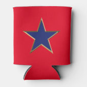 Vierde juli gouden rode blauwe ster Koelbox Blikjeskoeler (Voorkant)