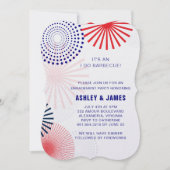 Vierde juli I Do Barbecue Verloving Invitation Kaart (Voorkant)