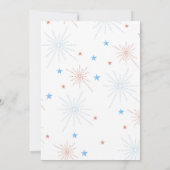 Vierde juli Ice Cream Social Kaart (Achterkant)