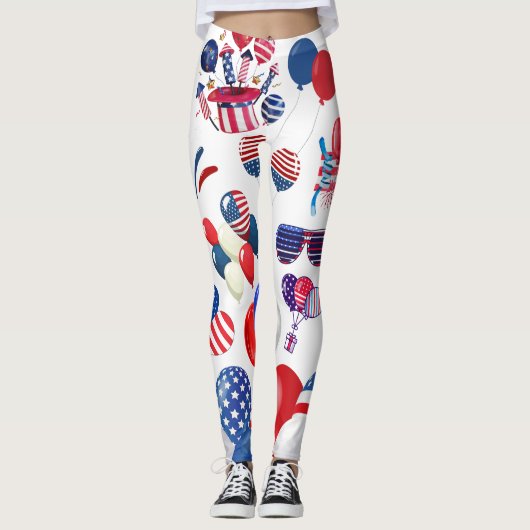 Vierde juli leggings (Voorkant)