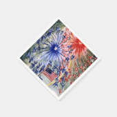 Vierde juli, nummer 1, kunstschilderij servet (Hoek)