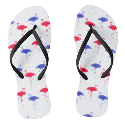Vierde juli Onafhankelijkheidsdag Flamingo's Teenslippers (Voetbed)