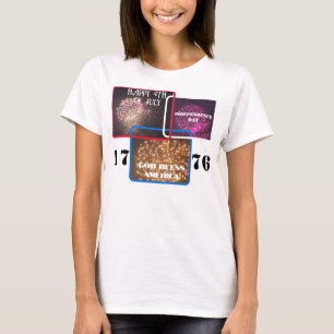Vierde juli Onafhankelijkheidsdag Vuurwerk T-shirt